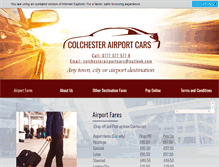Tablet Screenshot of colchesterairportcars.com